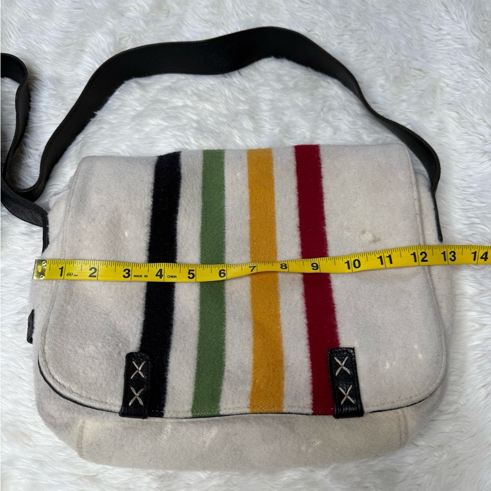 Pendleton Striped Wool Messenger Handbag Crossbod… - image 4